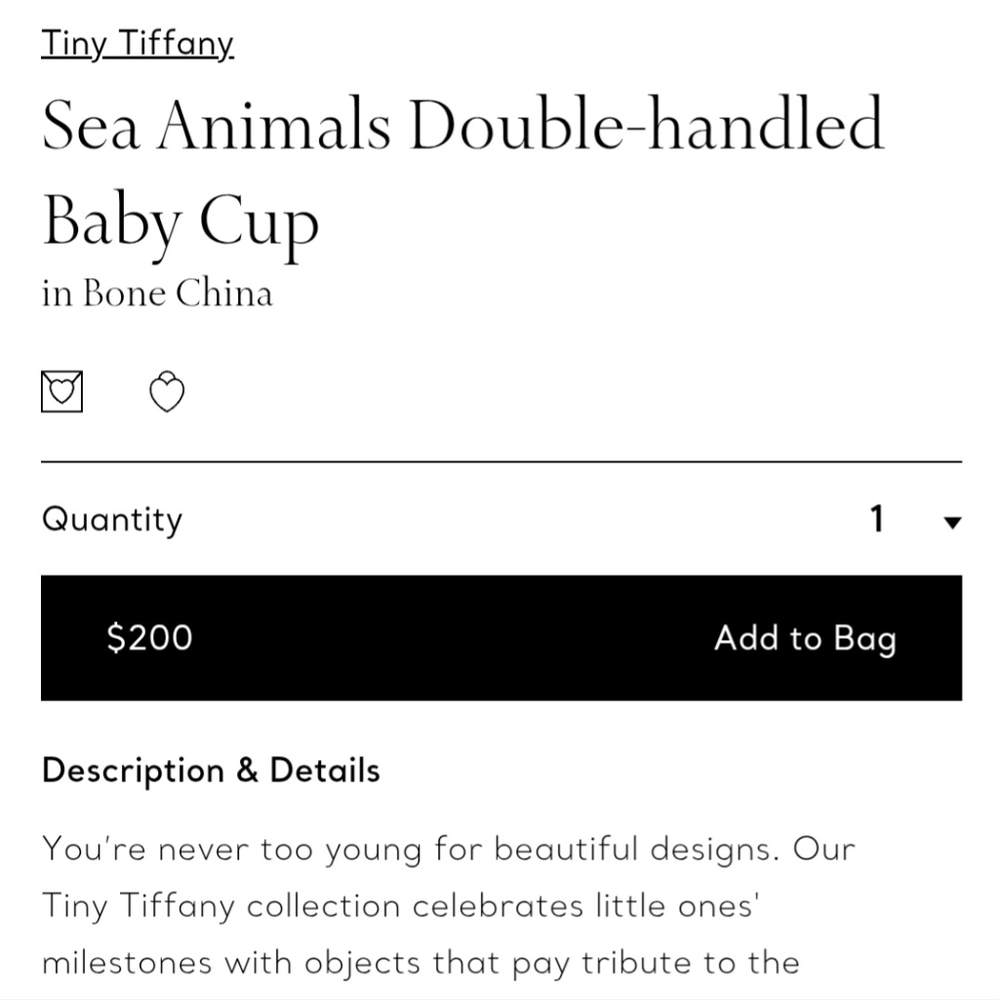 Tiffany & Co Tiny Sea Animals Double-handled Baby Cup - Picture 7 of 11